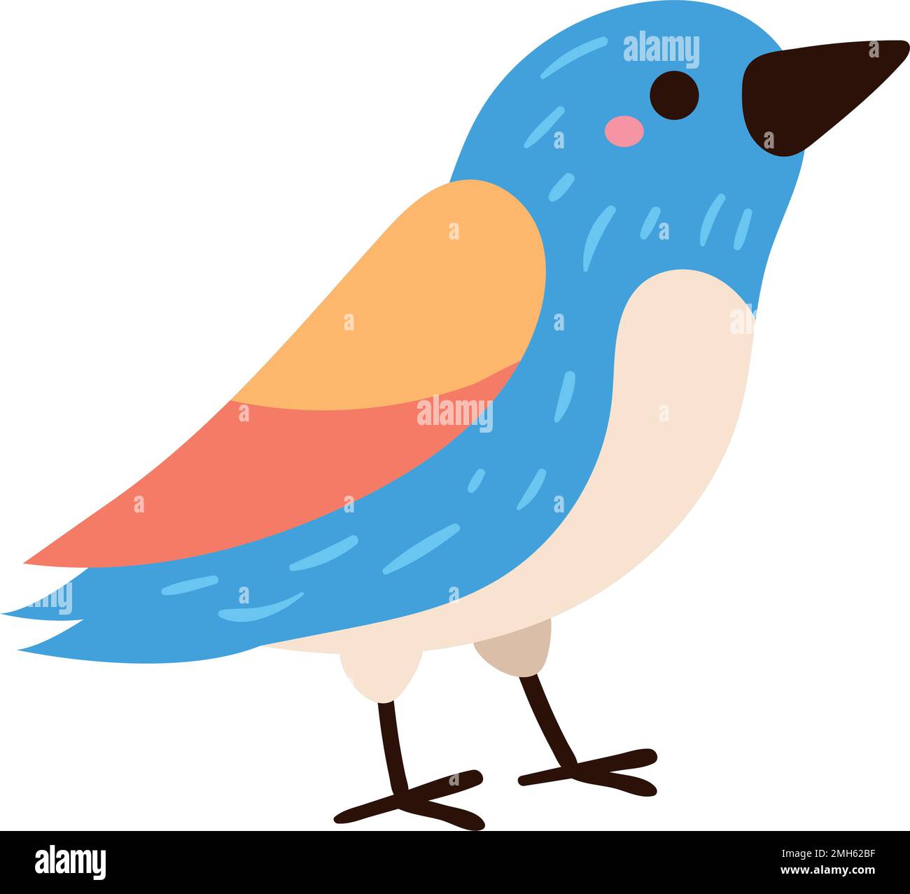 blue little bird Stock Vector Image & Art - Alamy