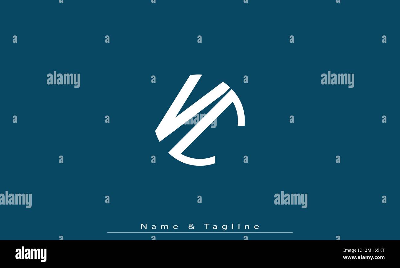 Alphabet letters Initials Monogram logo VC ,CV Stock Vector