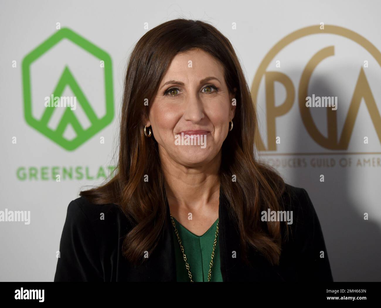 Margaret Riley arrives at the 2020 Producers Guild Awards at the ...