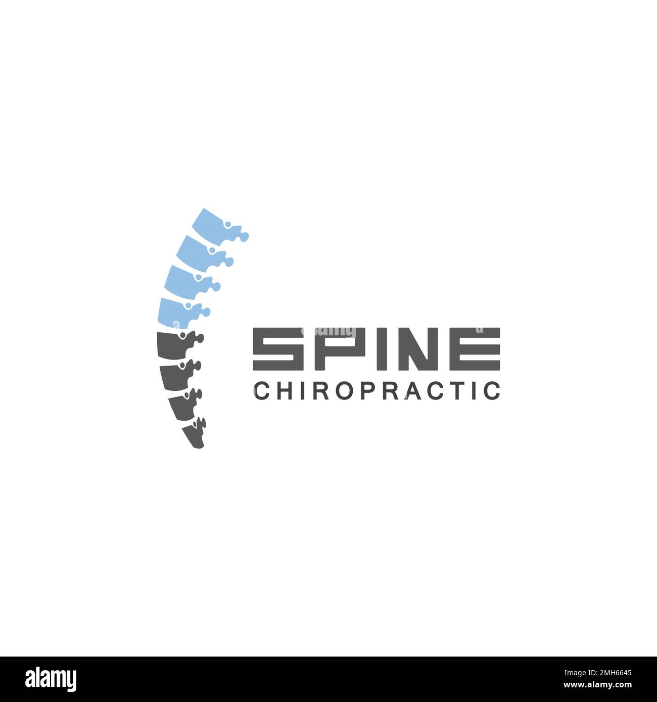 Spine logo vector illustration design template Stock Vector