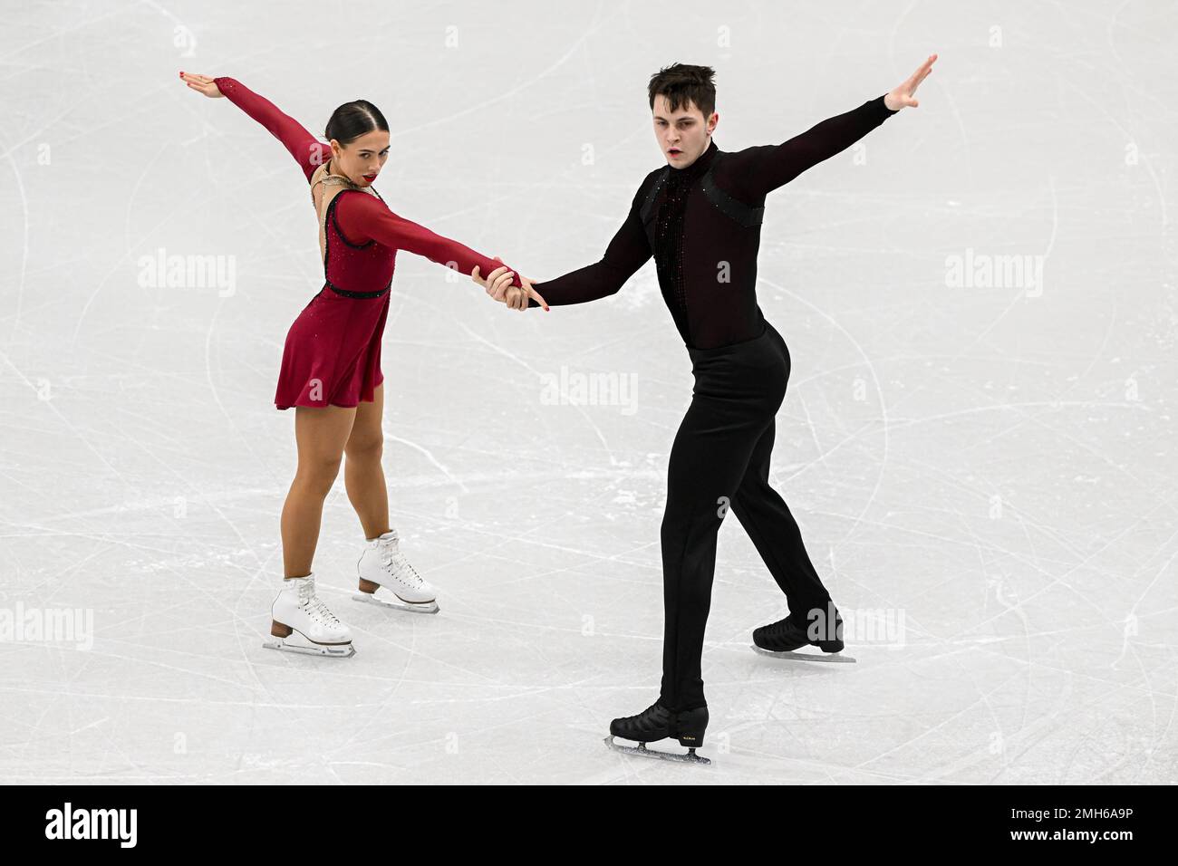Luke Digby Anastasia VAIPAN-LAW & Luke DIGBY (GBR), during Pairs Free Skating, at ...