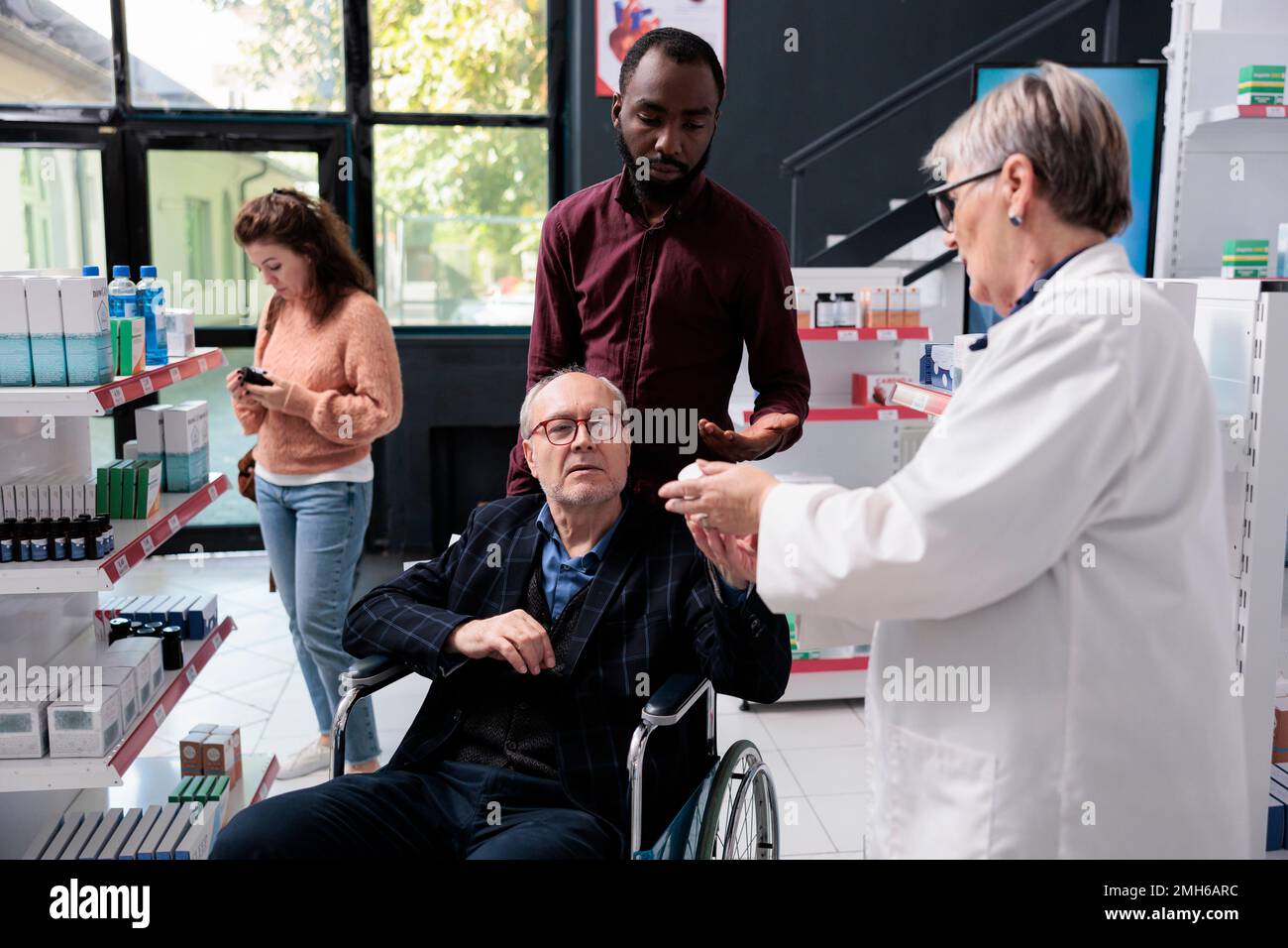 Caregiver and client hires stock photography and images Alamy