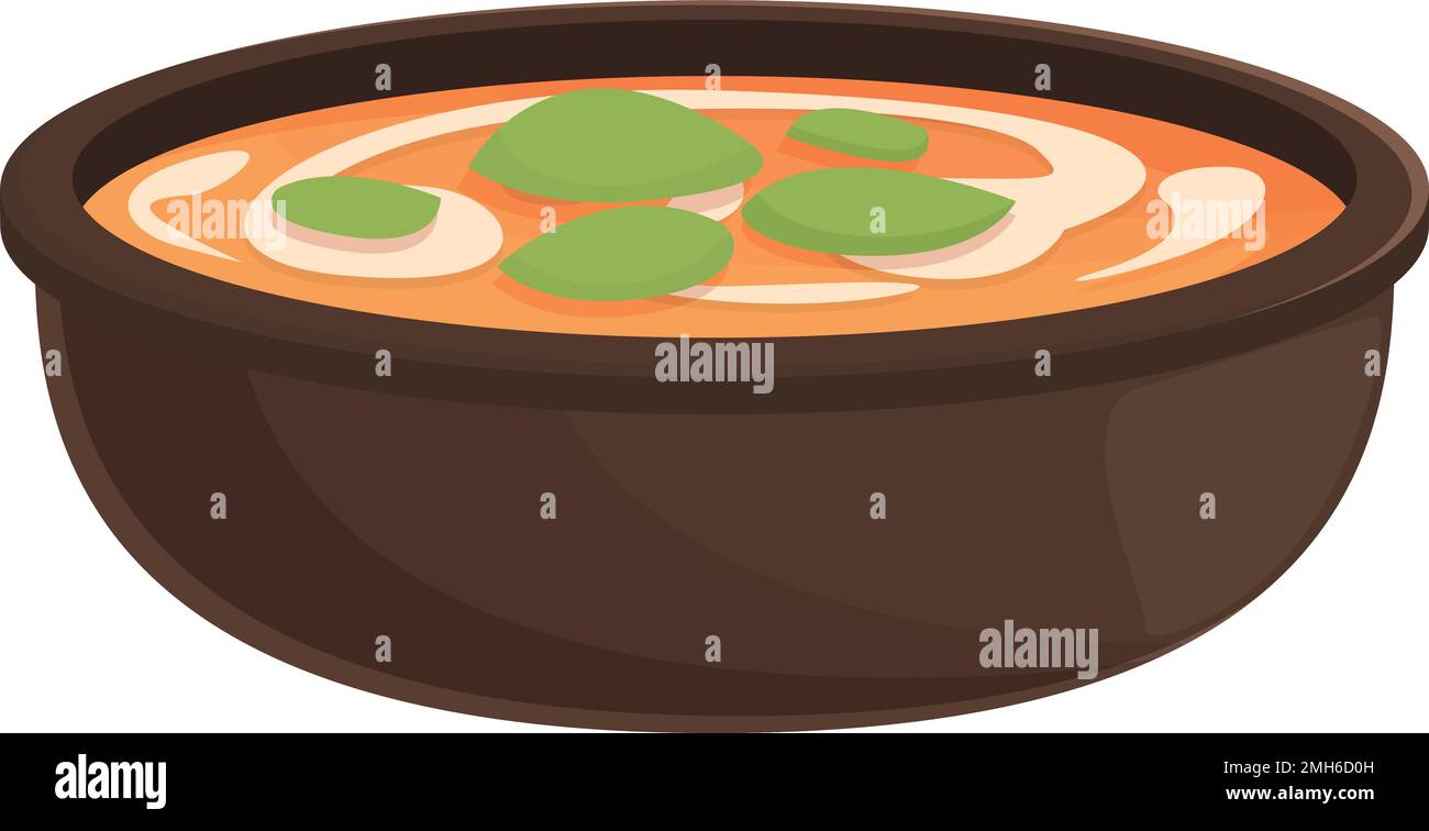 Prawn soup icon cartoon vector. Dish food. Cuisine shrimp Stock Vector ...
