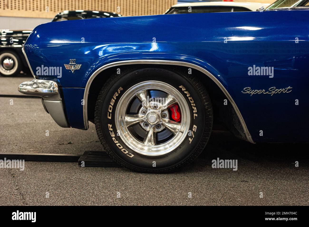 Classic cars seen during the MCM Car Show in Bogota, Colombia, the