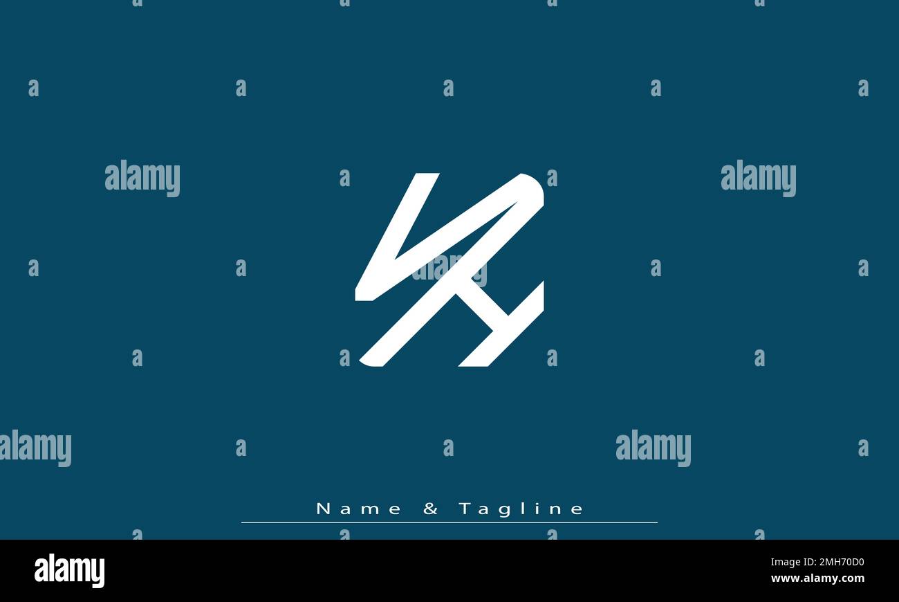 Alphabet letters Initials Monogram logo VH , HV Stock Vector