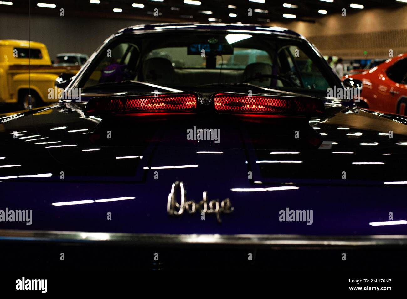A Dodge Demon during the MCM Car Show in Bogota, Colombia, the biggest auto show in latin america, on January 20, 2022. Stock Photo