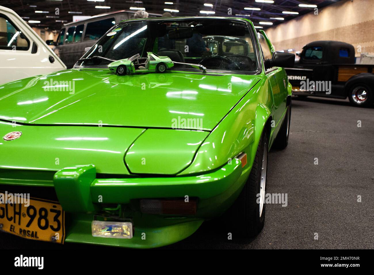 Fiat classic cars seen during the MCM Car Show in Bogota, Colombia, the