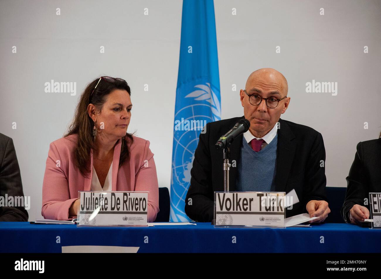 United Nations High Commissioner for Human Rights Volker Turk during a ...