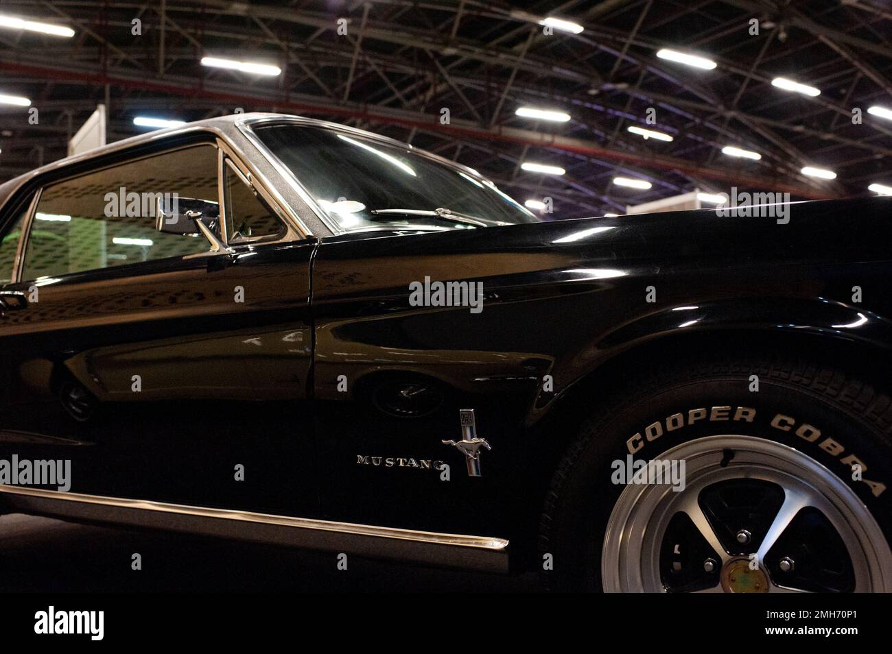 Classic cars seen during the MCM Car Show in Bogota, Colombia, the