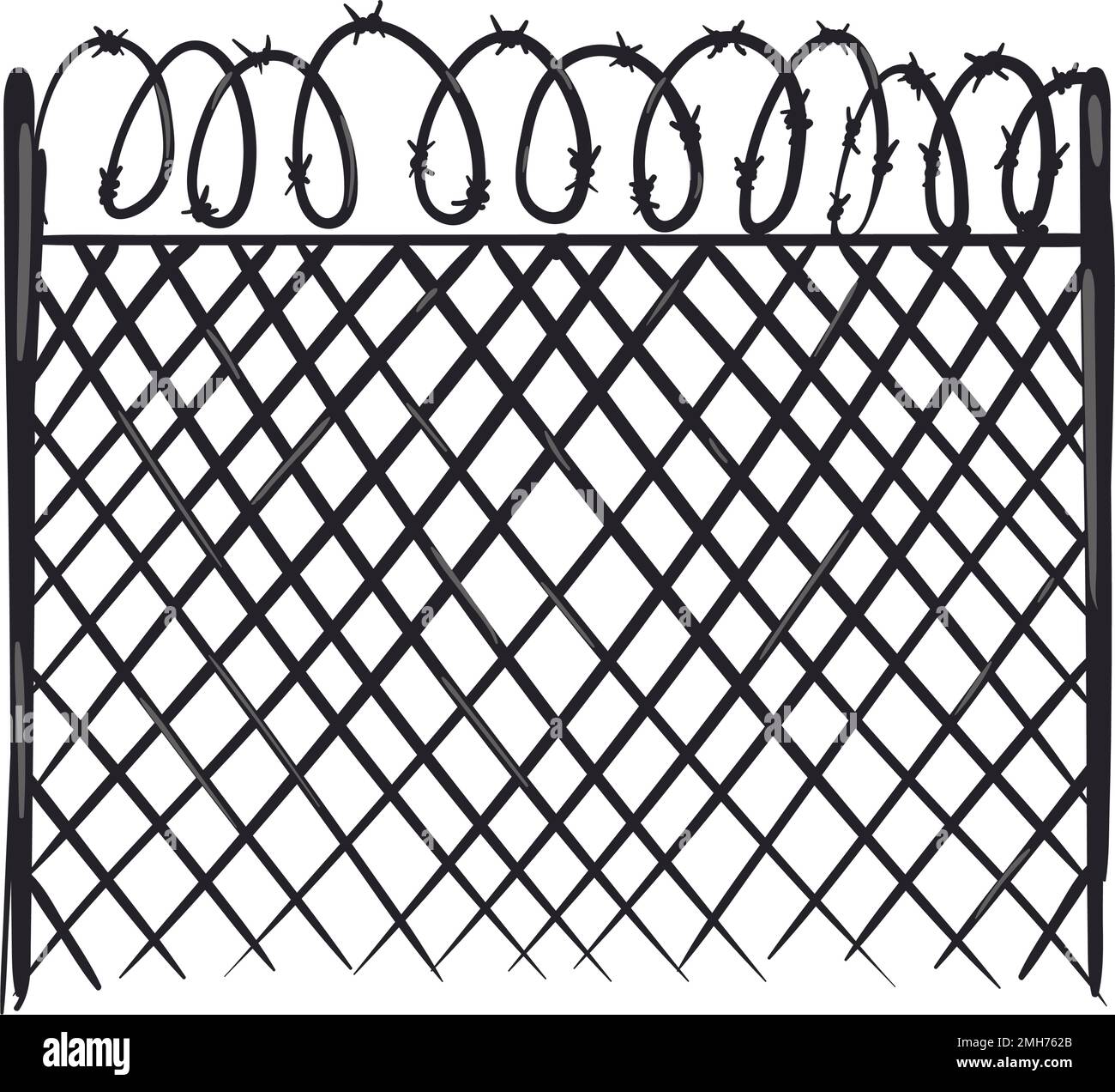 flat wire fence vector Stock Vector Image & Art Alamy