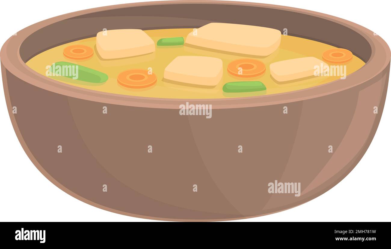 Spicy street soup icon cartoon vector. Food dish. Meal cuisine Stock Vector