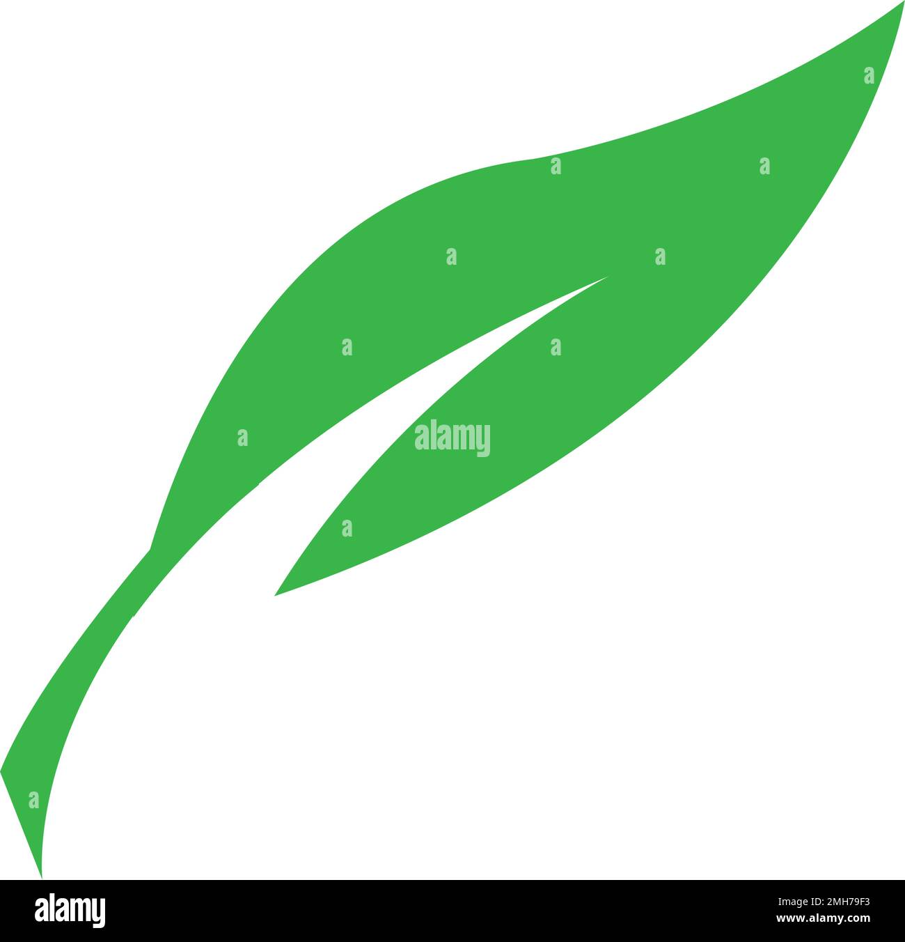 leaf logo icon vektor illustration design Stock Vector Image & Art - Alamy