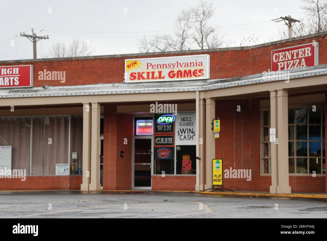 In this photo from Jan. 10, 2020, a Pennsylvania Skill games storefront