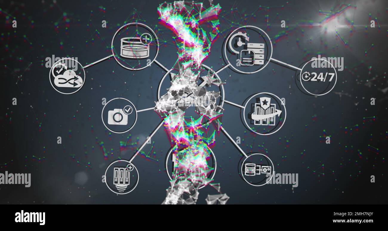 Animation scientific icons dna connections hi-res stock photography and ...