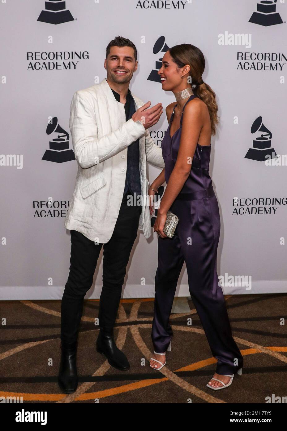 Joel Smallbone of for KING & COUNTRY, left, and his wife, Moriah Peters ...