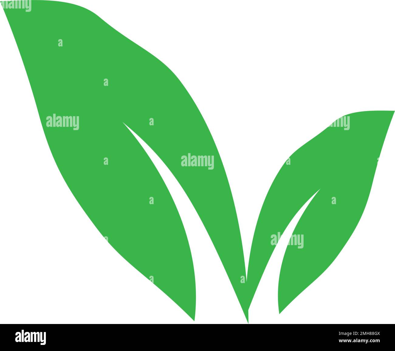 leaf logo icon vektor illustration design Stock Vector Image & Art - Alamy