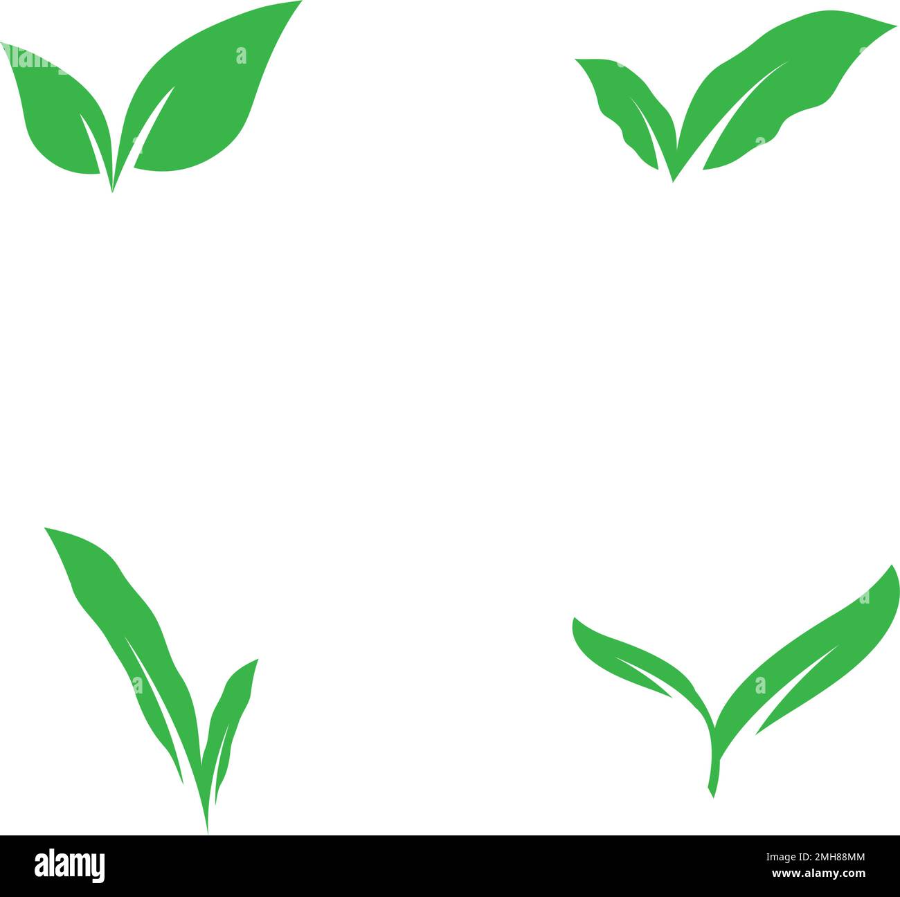 leaf logo icon vektor illustration design Stock Vector Image & Art - Alamy