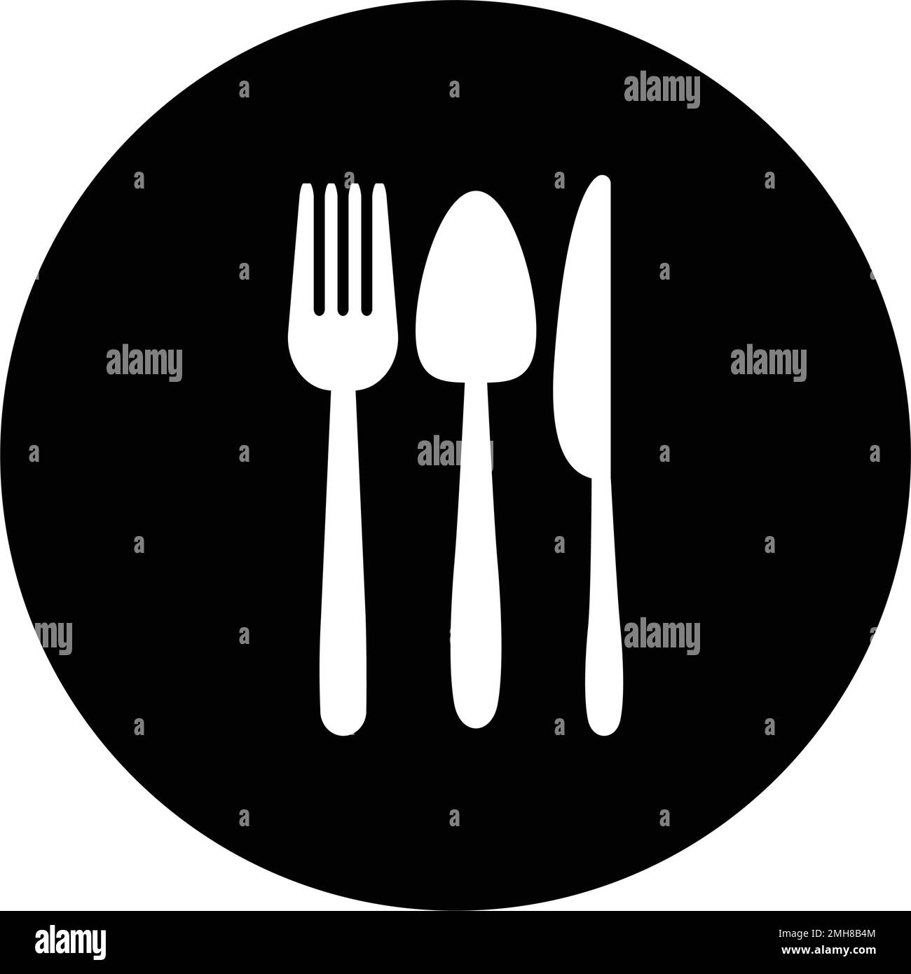 spoon fork knife logo illustration design Stock Vector Image & Art - Alamy