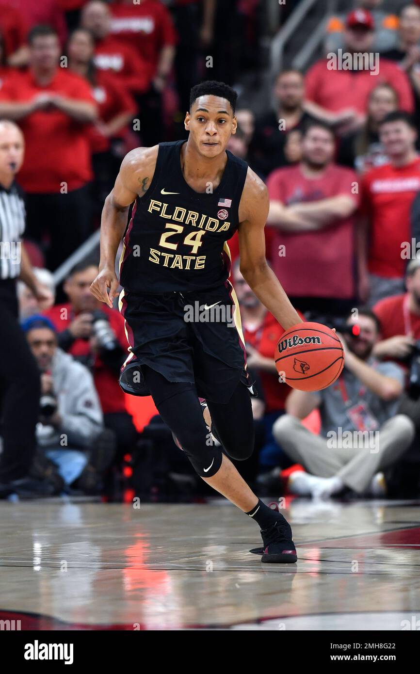 Florida State guard Devin Vassell (24) in action during the first half of  an NCAA college