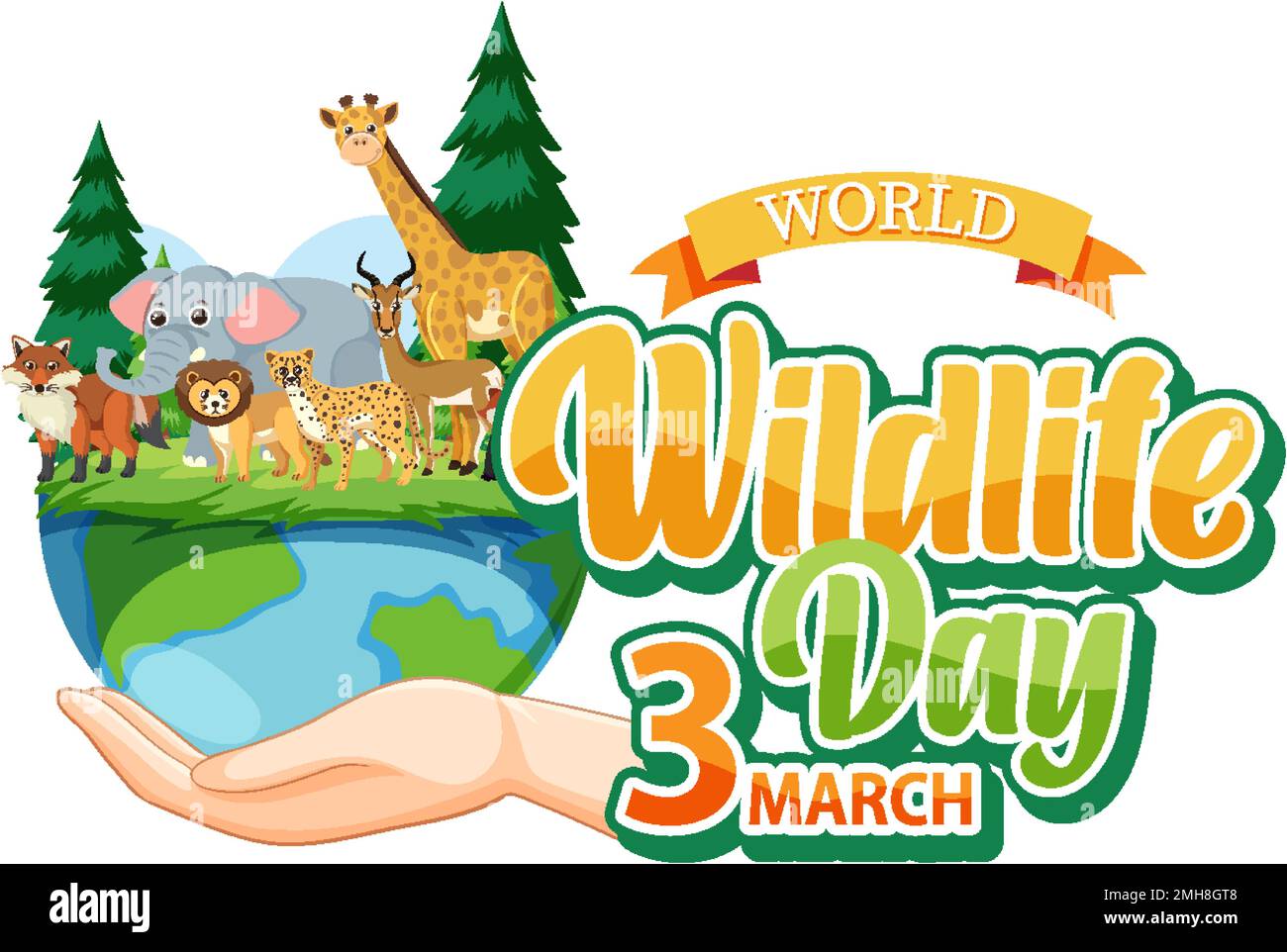 World Wildlife Day Banner illustration Stock Vector Image & Art Alamy