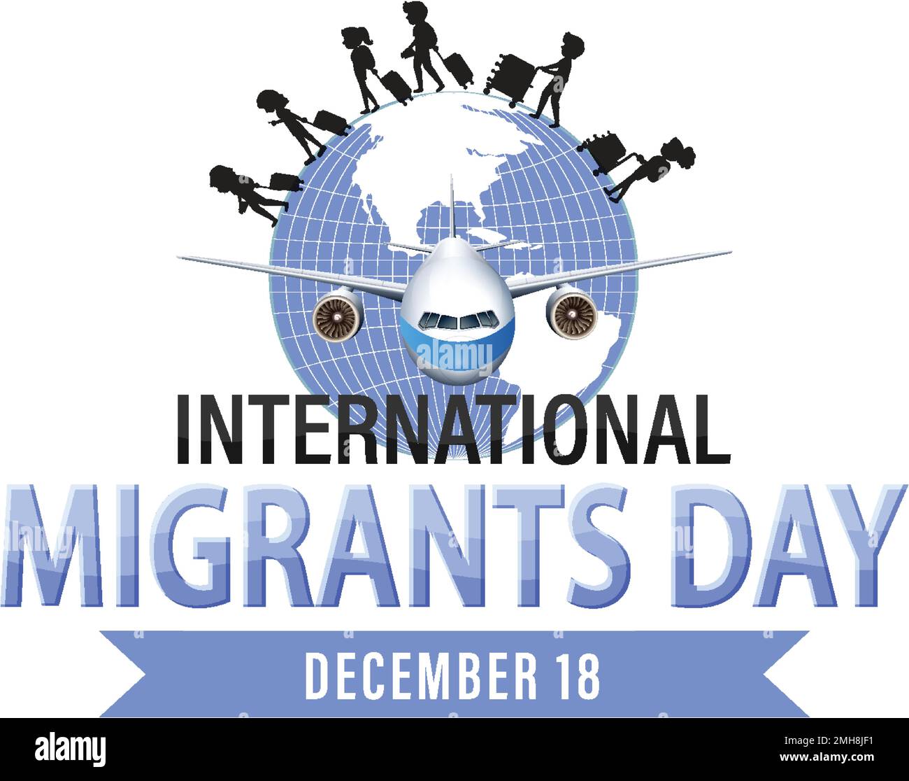 International Migrants Day Banner Design illustration Stock Vector ...