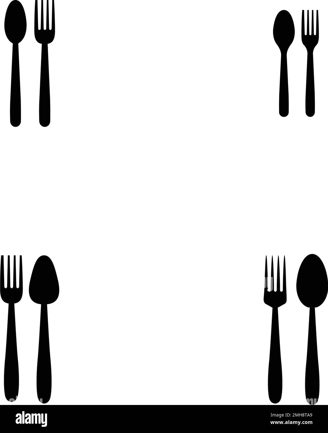 spoon and fork logo illustration design Stock Vector Image & Art Alamy