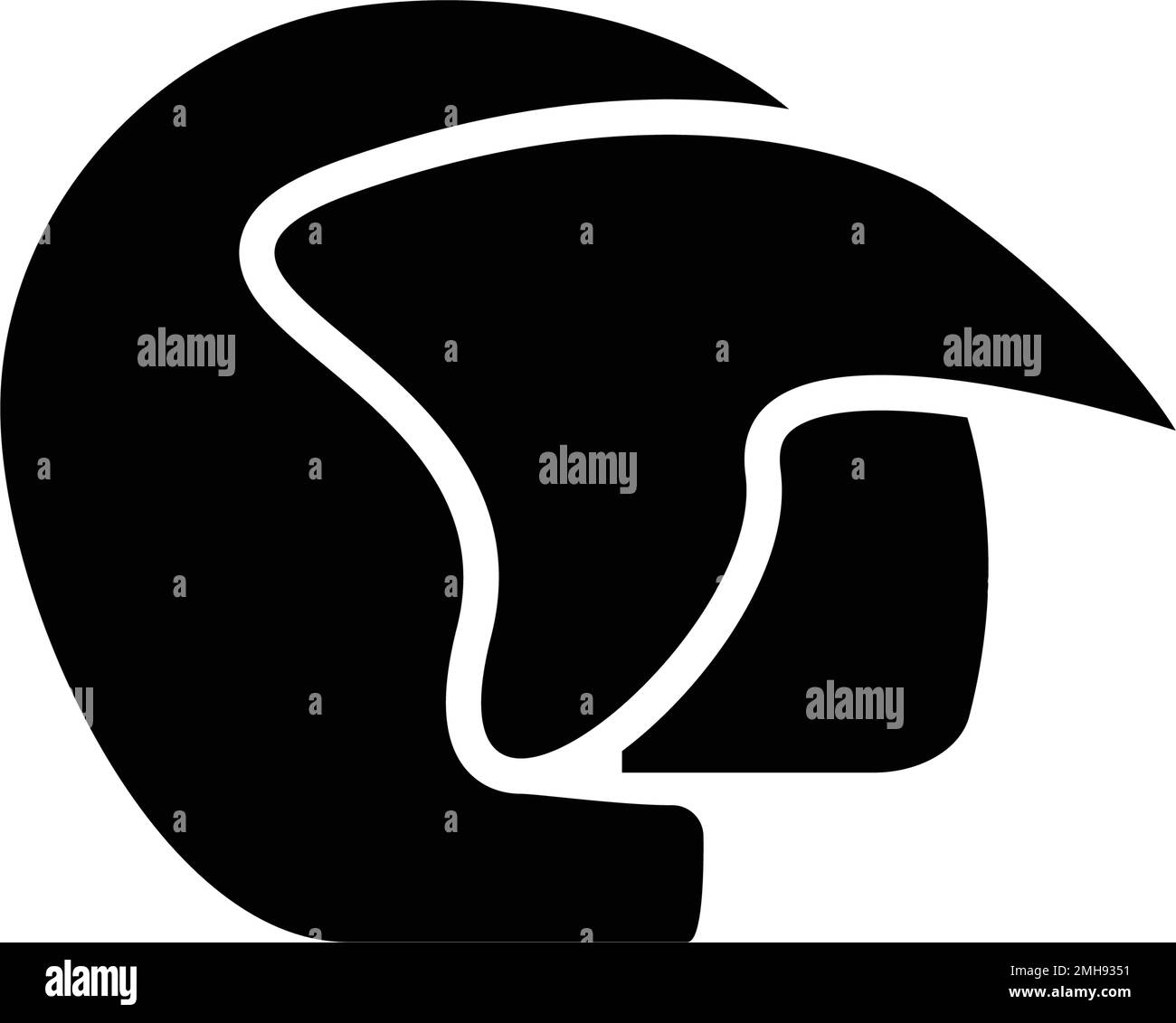 helmet logo stock illustration design Stock Vector