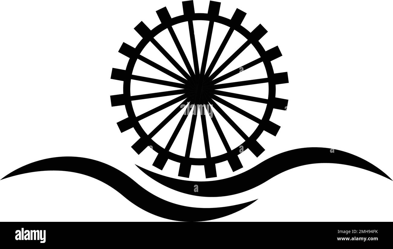 water wheel logo vektor template Stock Vector Image & Art Alamy
