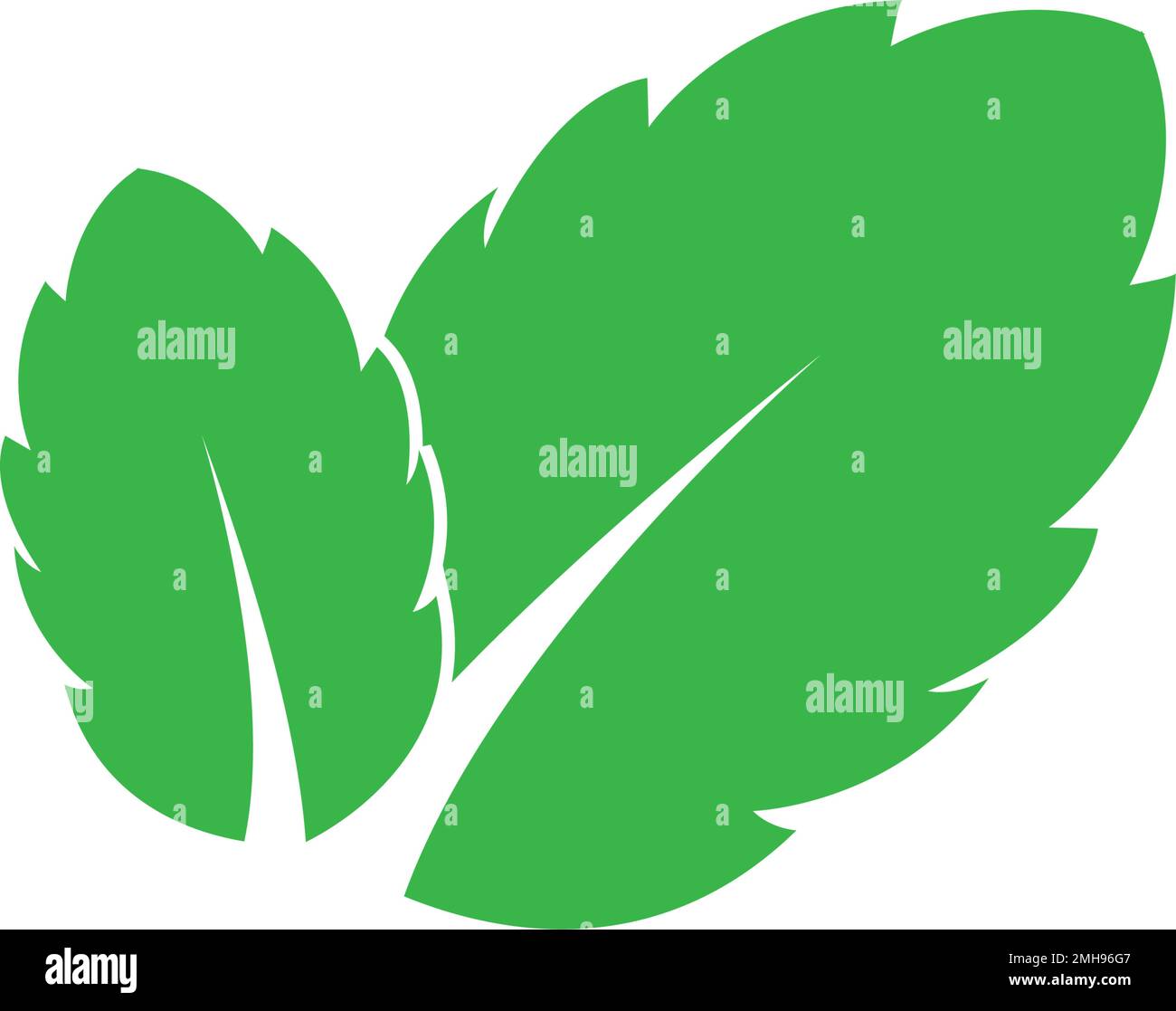 leaf logo icon vektor illustration design Stock Vector Image & Art - Alamy