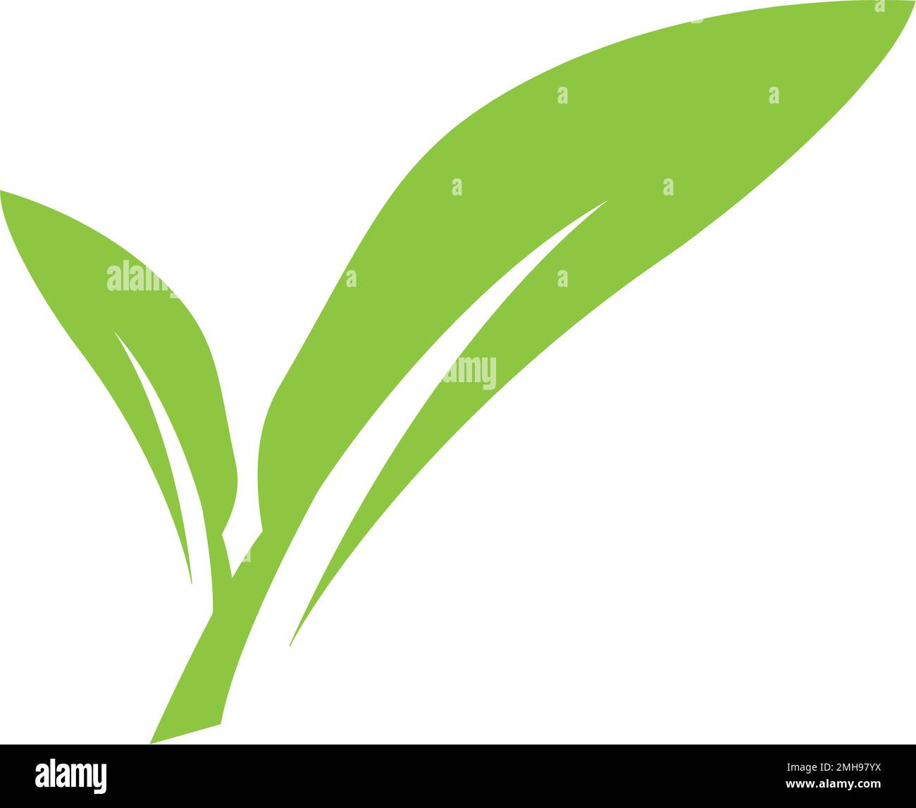 leaf logo icon vektor illustration design Stock Vector Image & Art - Alamy