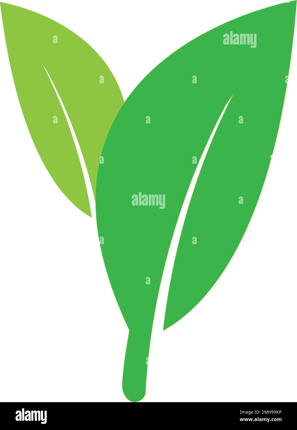 leaf logo icon vektor illustration design Stock Vector Image & Art - Alamy
