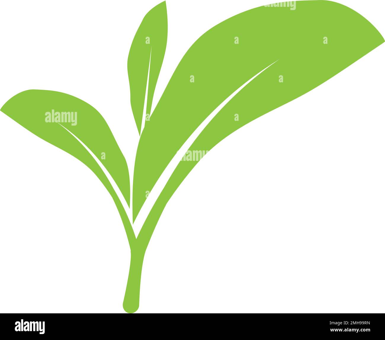 leaf logo icon vektor illustration design Stock Vector Image & Art - Alamy
