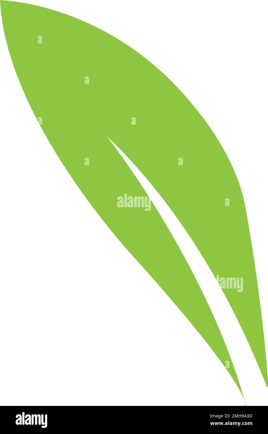 leaf logo icon vektor illustration design Stock Vector Image & Art - Alamy