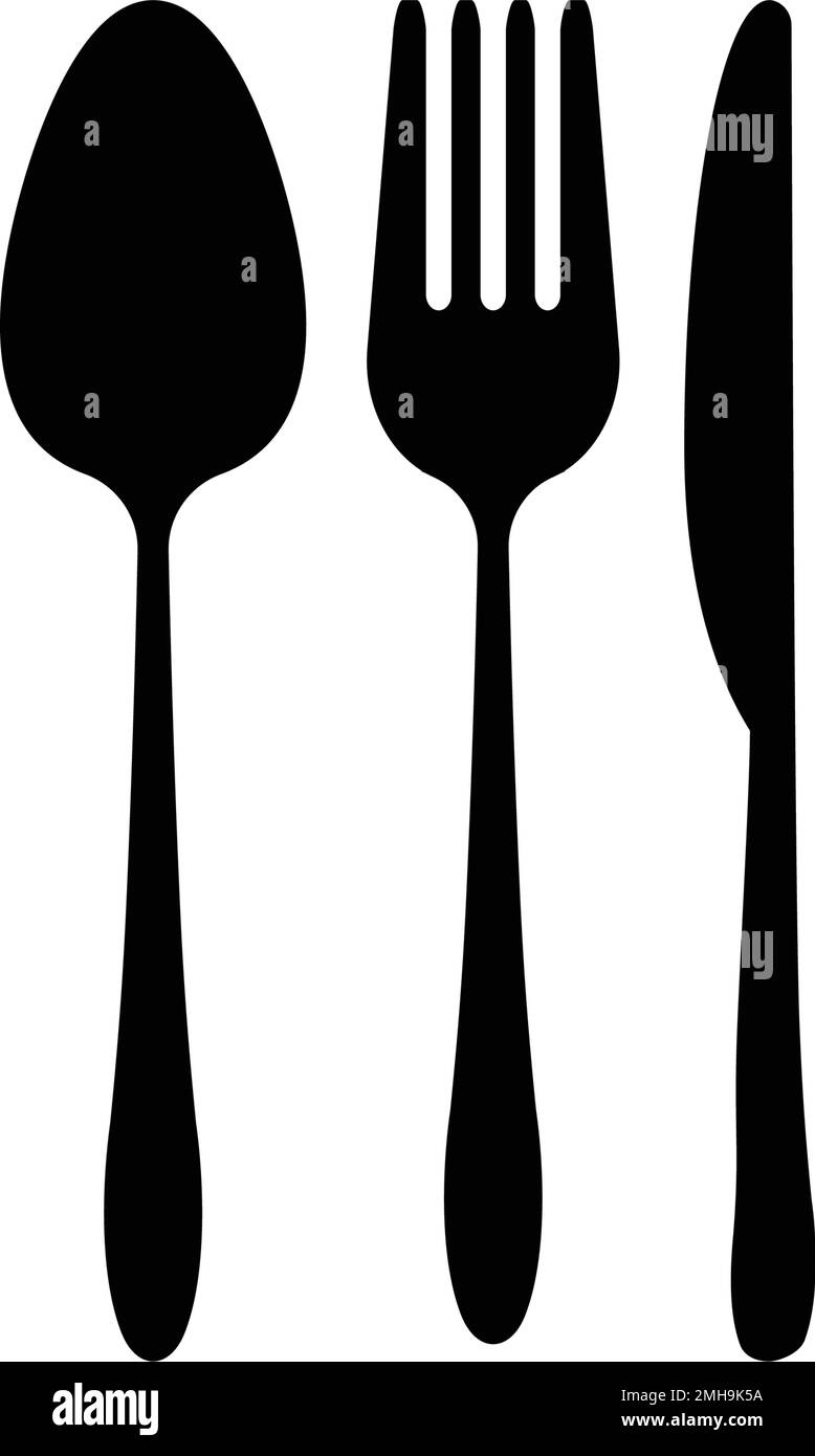 spoon fork knife logo illustration design Stock Vector Image & Art Alamy