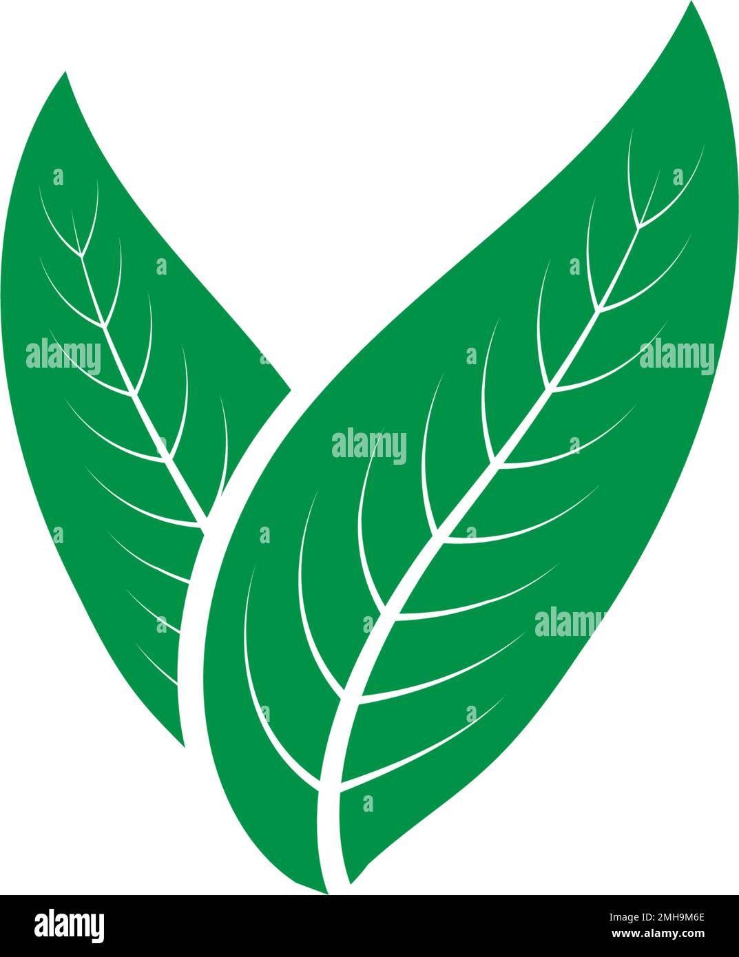 leaf logo icon vektor illustration design Stock Vector Image & Art - Alamy