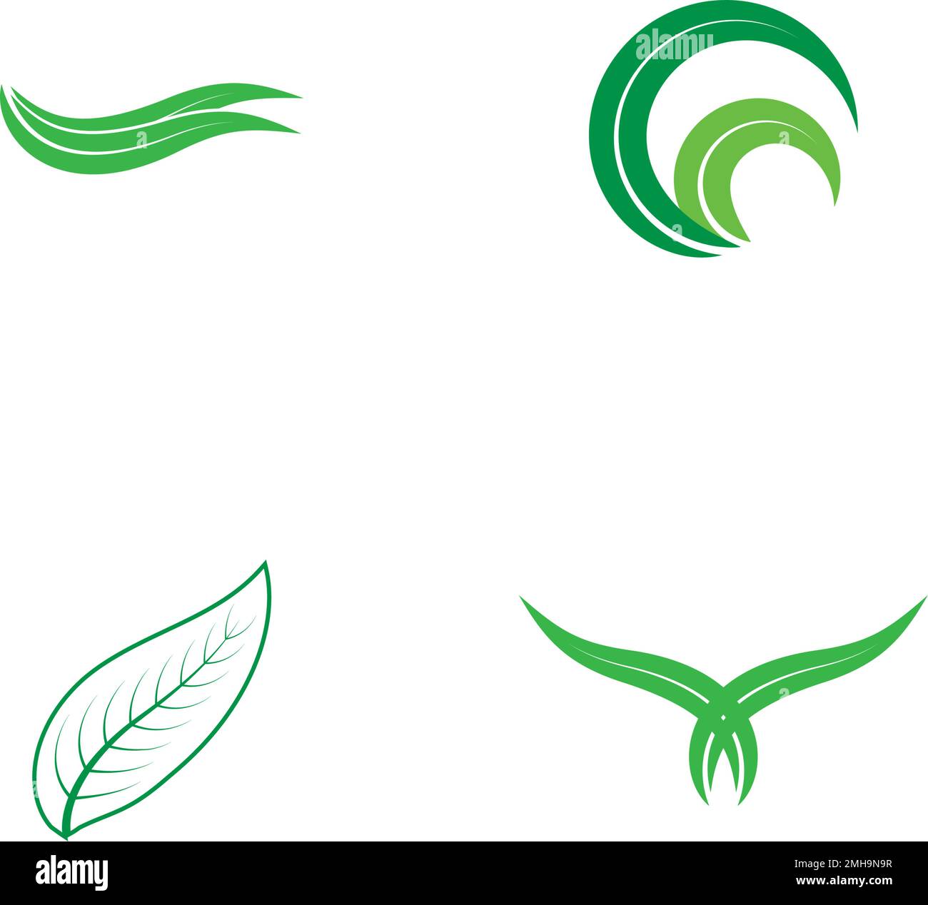 leaf logo icon vektor illustration design Stock Vector Image & Art - Alamy
