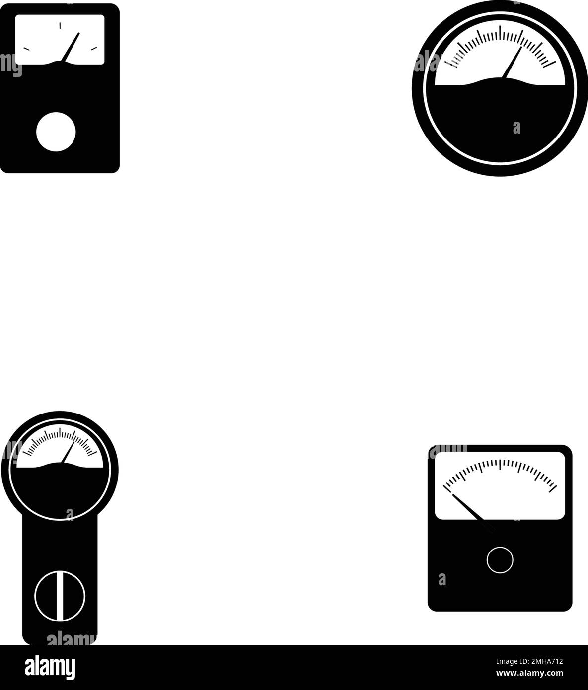 electrical measuring instruments logo illustration design Stock Vector