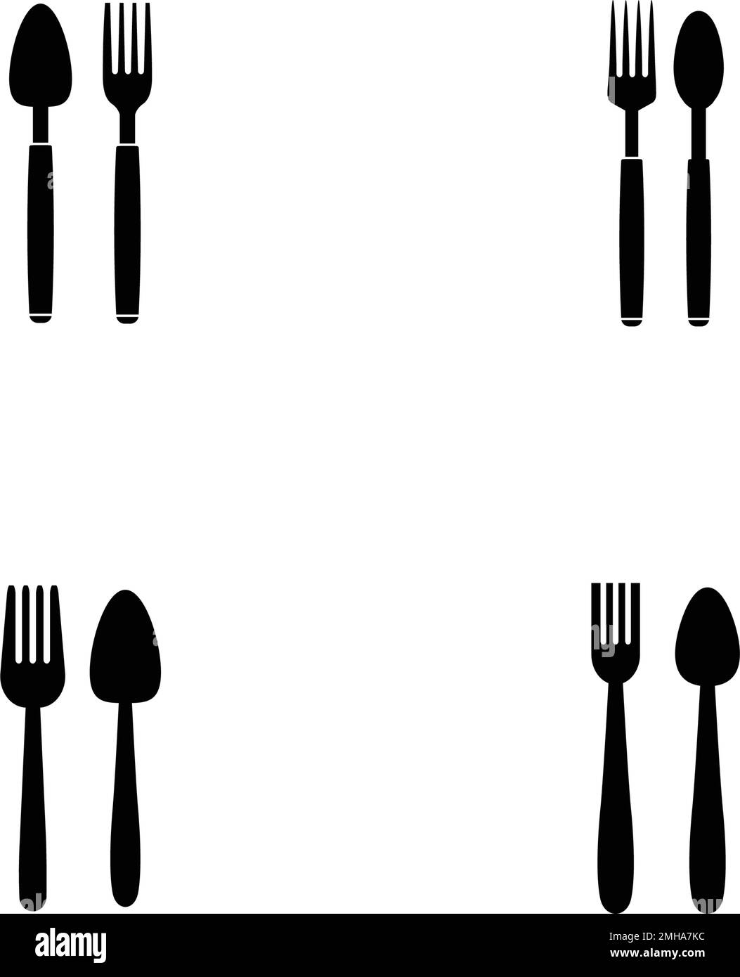 spoon and fork logo illustration design Stock Vector Image & Art Alamy