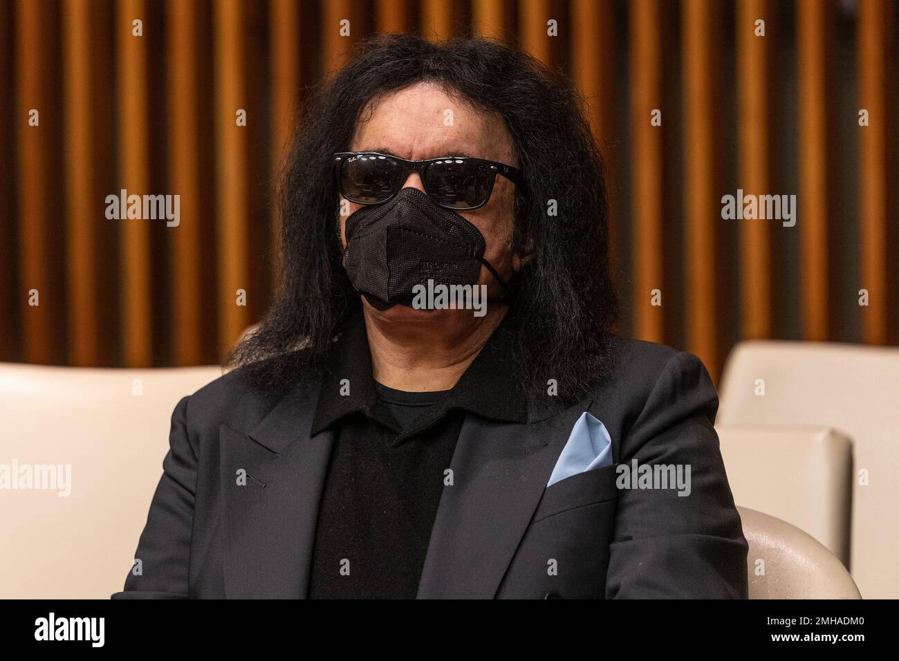 New York, New York, USA. 26th Jan, 2023. Gene Simmons of Kiss attends