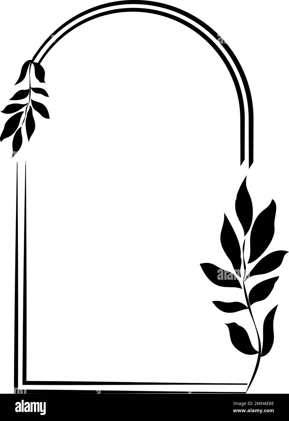 A circular frame of tree branches used for decoration 3 Stock Photo - Alamy