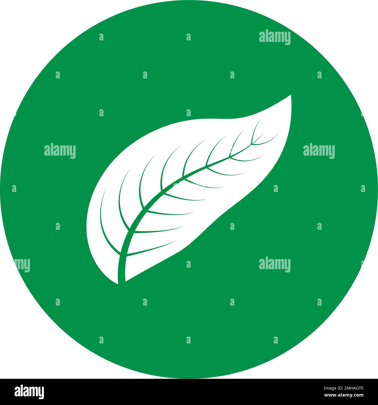 leaf logo icon vektor illustration design Stock Vector Image & Art - Alamy