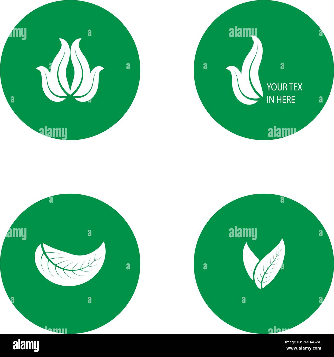 leaf logo icon vektor illustration design Stock Vector Image & Art - Alamy