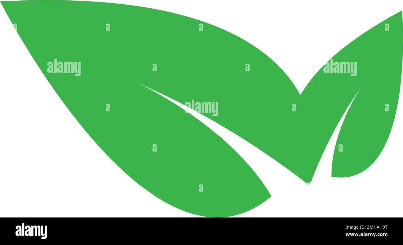 leaf logo icon vektor illustration design Stock Vector Image & Art - Alamy