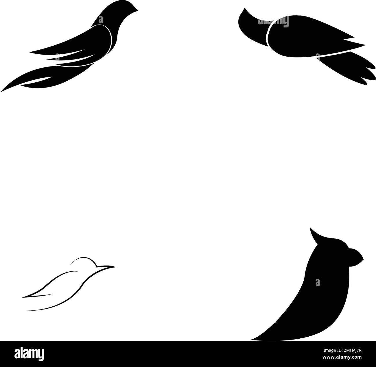 Bird Logo Template vector illustration Stock Vector Image & Art - Alamy