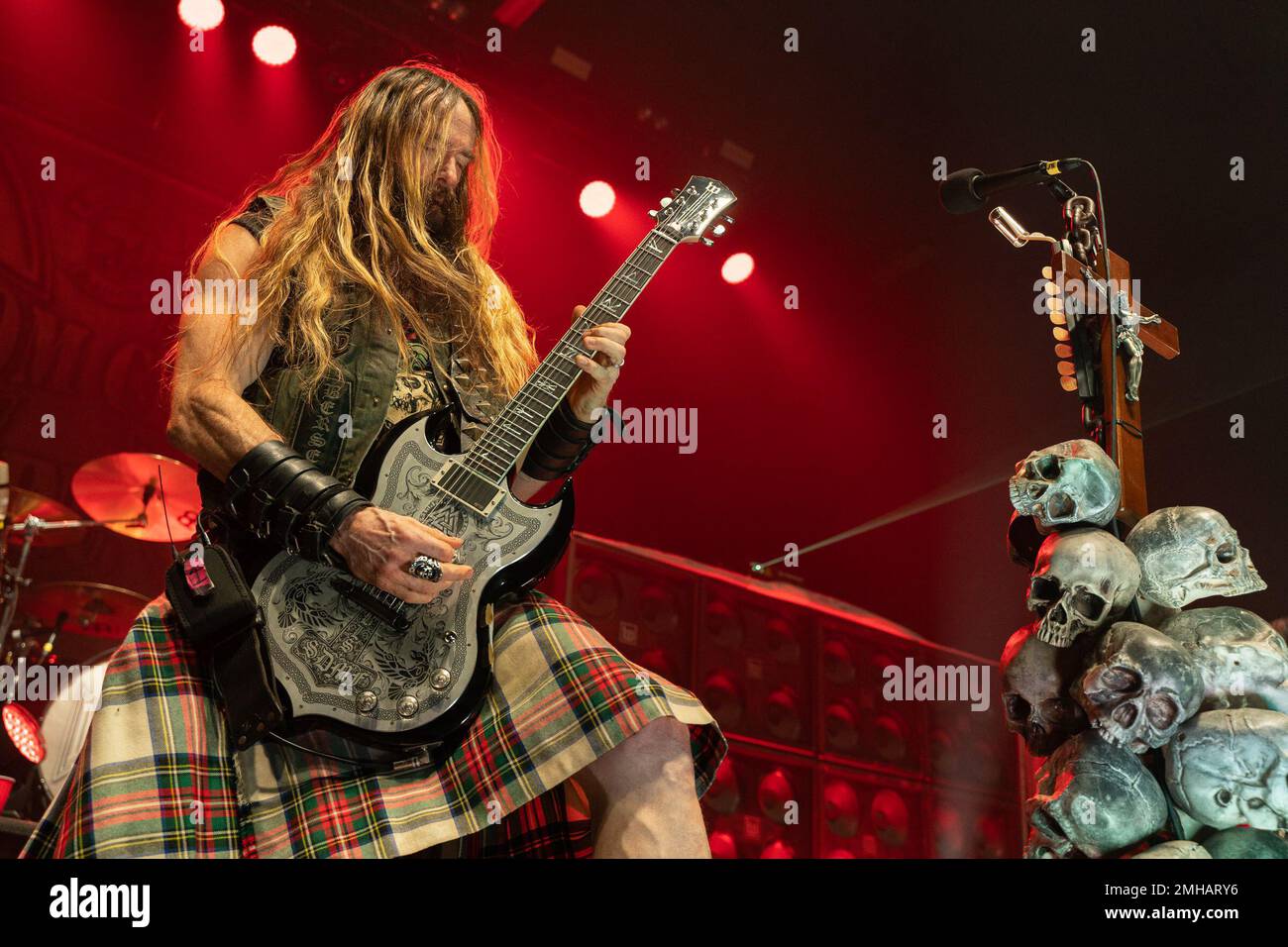 American heavy metal band Black Label Society performing at PNE Forum