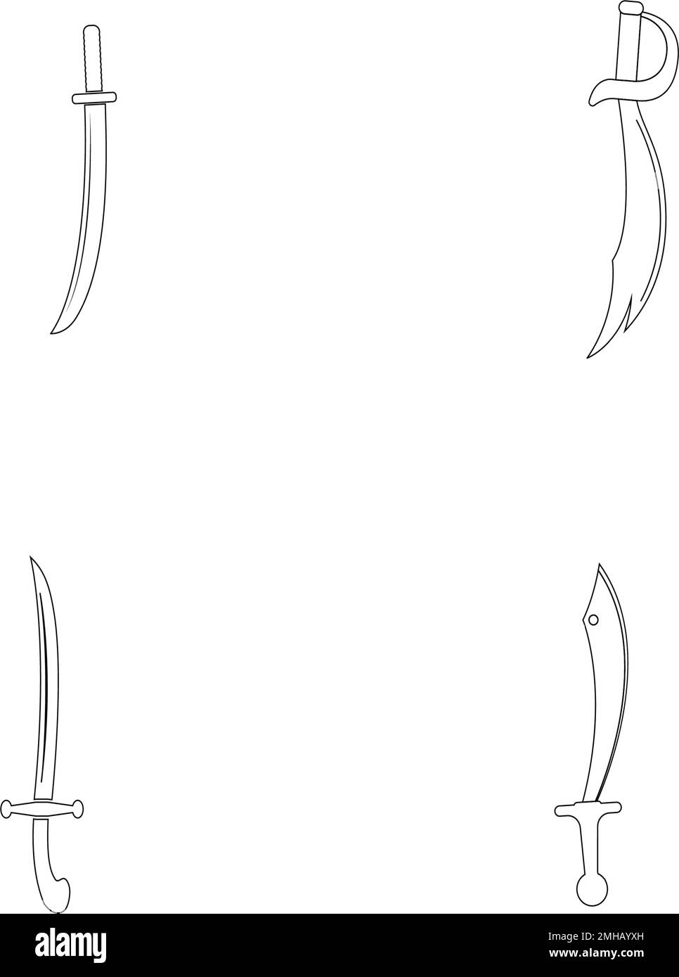 Sword stock vector Black and White Stock Photos & Images - Alamy