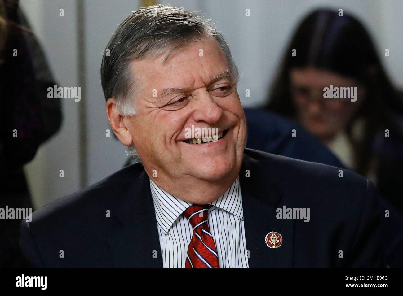 House Rules Committee ranking member Rep. Tom Cole, ROkla., smiles