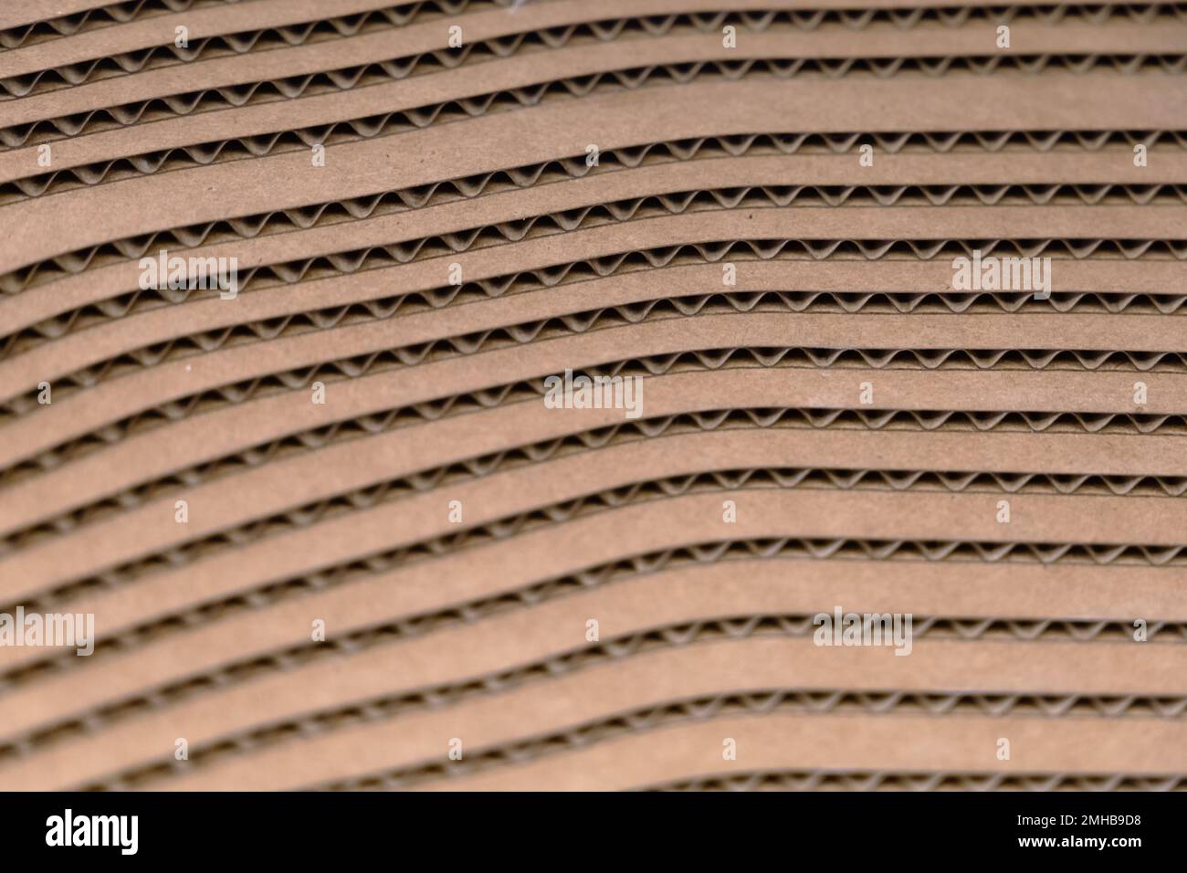 corrugated cardboard used for packing and shipping and made out of