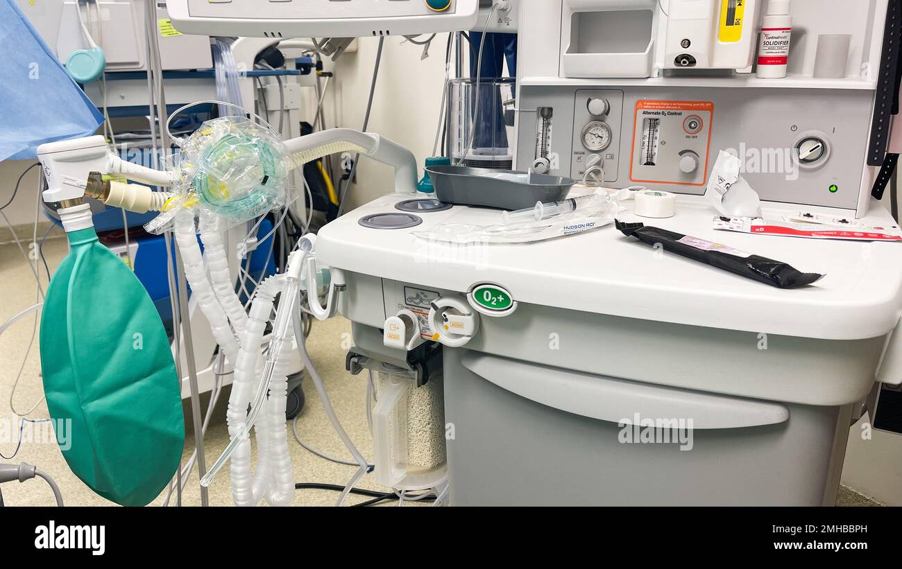 Hospital Monitors anesthesia machine blood pressure oxygen level heart