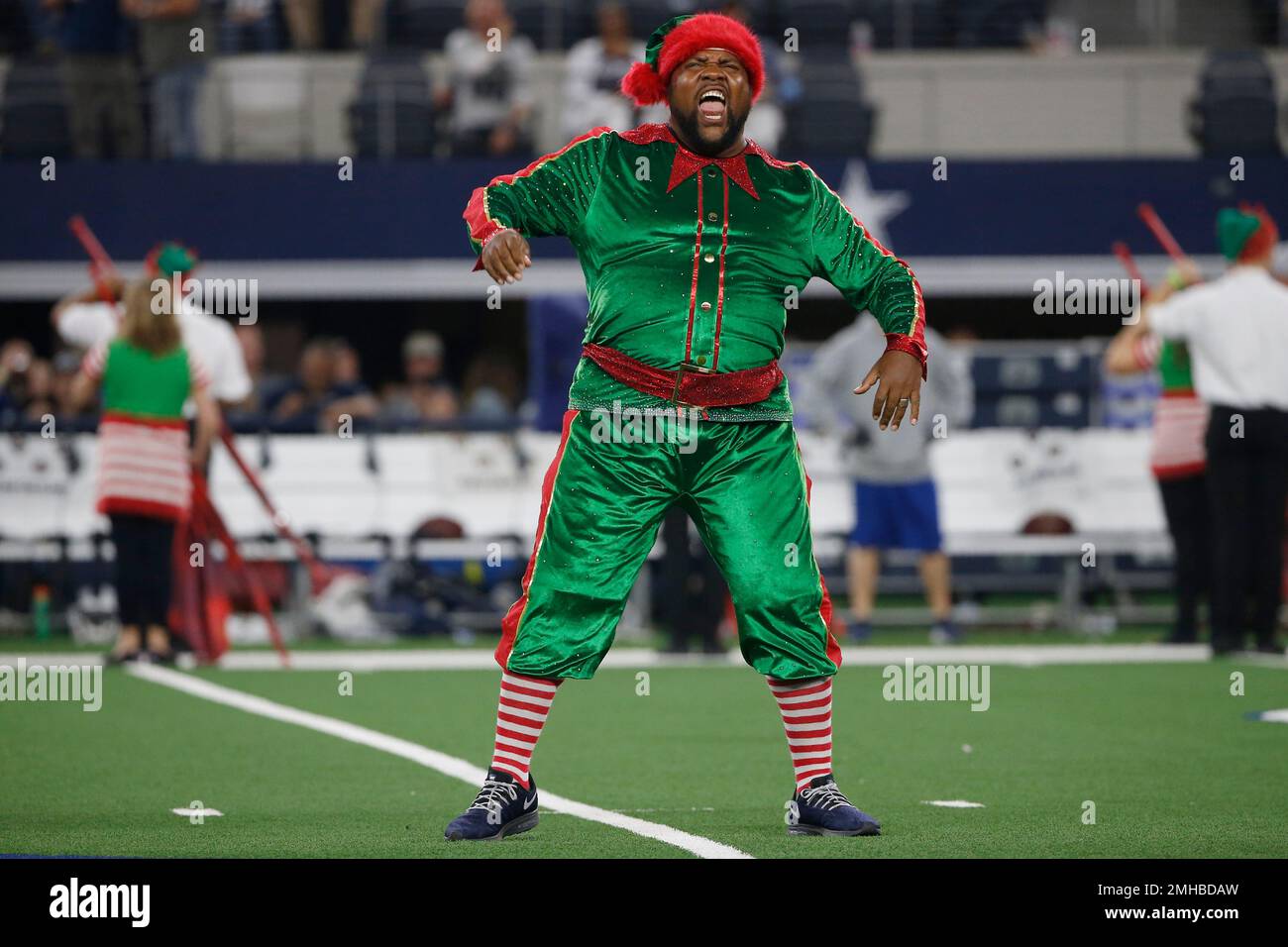 Nfl Halftime Performance Costumes Entertainers perform during halftime of an NFL football game between ...
